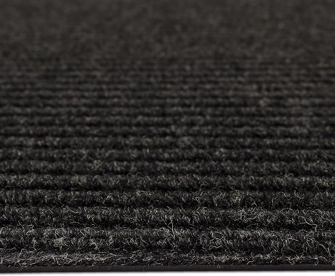 Mohawk Home Utility Floor Mat Solid Charcoal Grey (2' x 3') Perfect for Garage, Entryway, Porch, and Laundry Room