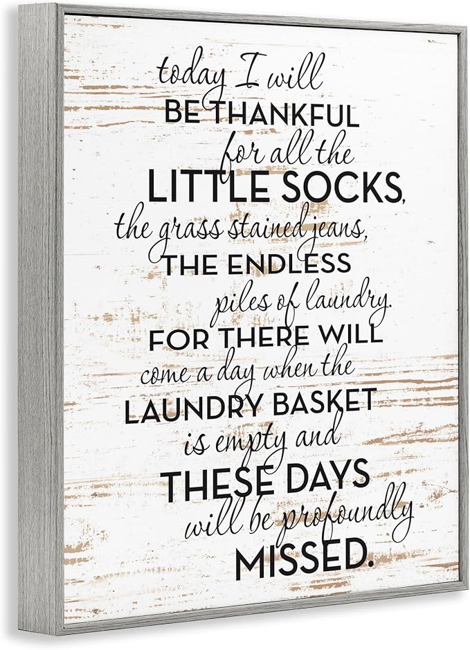 'Rustic Parenthood Phrase'| Framed Giclee Art | Stupell Industries | Gray, 24 x 30 Inches, Easy to Hang and Sturdy, Made in USA, by Lettered and Lined