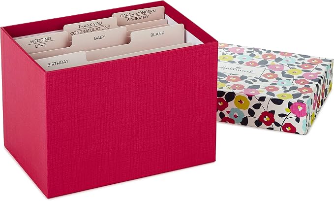Hallmark Handmade All Occasion Boxed Greeting Card Assortment, Pink Floral (Pack of 20) & Handmade Birthday Cards Assortment, Happy Cake Day (12 Cards with Envelopes)