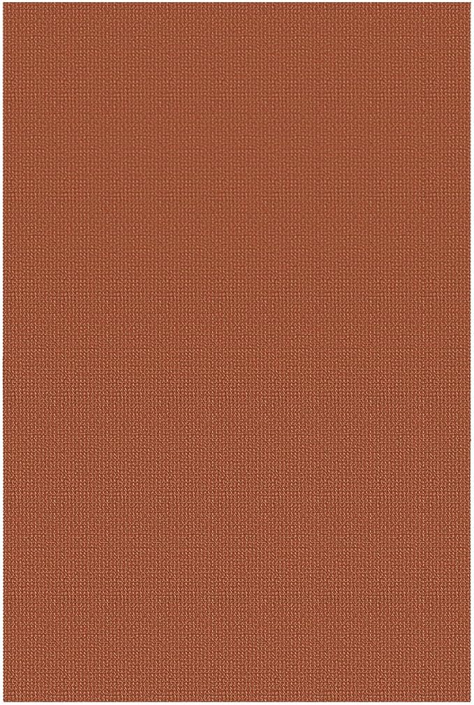 IOHOUZE Washable Area Rug 6x9 Non Slip Rubber Backed Rugs for Living Room, Dining Room Rugs Bedroom Rug, Woven Indoor Floor Carpet for Living Room Nursery Office, Burnt Orange/Tan