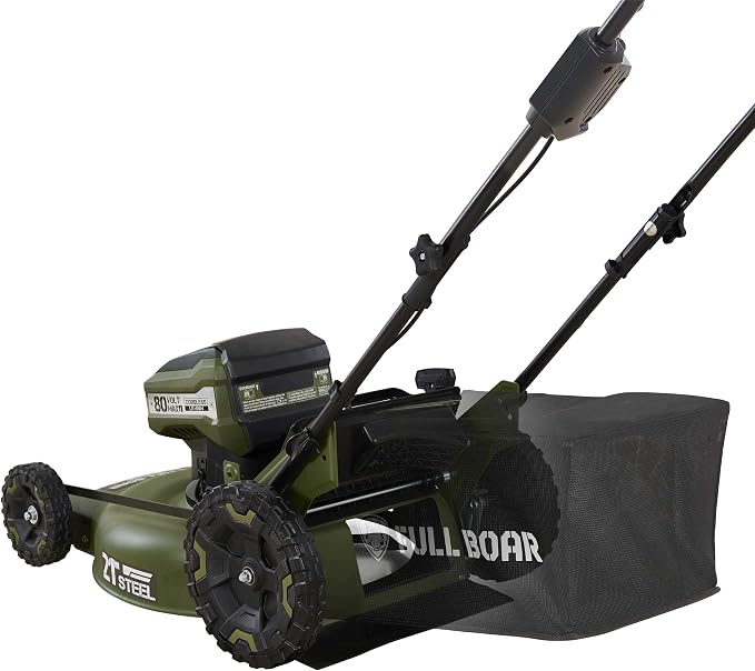 80V Brushless 21 in. 3-in-1 Cordless Battery Walk Behind Push Lawn Mower, 2 Batteries (5.0Ah) +1 Charger Included