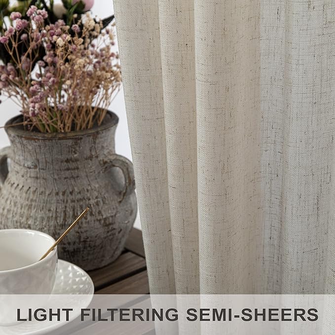 Pitalk Beige Curtains 78 Inches Long - Image 4