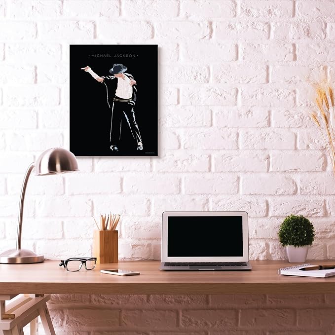 'Michael Jackson Famous People Characters'| Canvas Art