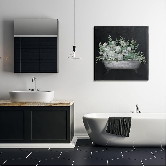Stupell Industries Vintage Clawed Bathtub, 30 x 30 Inch Canvas Wall Art | Stupell Industries · By Nan · Ready to hang · Bathroom and laundry room accent · Made in USA
