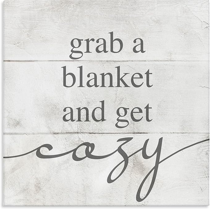 Stupell Industries Cozy Rustic Phrase, 17 x 17 Inch Canvas Wall Art | Stupell Industries · By Lil' Rue · Ready to hang · Perfect for bedroom or nursery · Made in USA