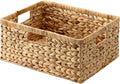 StorageWorks Wicker Baskets for Storage,Wicker Storage Baskets,1-Pack | Water Hyacinth Wicker Storage Baskets for Shelves,Large Wicker Baskets for Organizing,Woven Basket for Storage,Large Basket