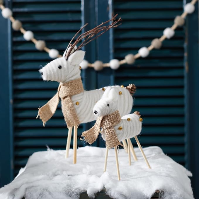 Primitives by Kathy Cream Deer Decorative Sitter Set