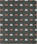 Harley-Davidson Shield Pattern Silk Touch Throw Blanket, 46 x 60 in | 100% Polyester, Velvety Feel, Lightweight Warmth, Couch Bed Chair Lounging, Giftable Indoor Comfort