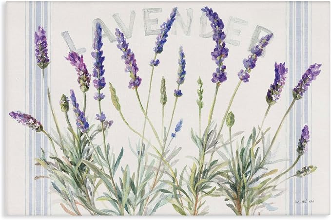 Stupell Industries 'Lavender Floral Cluster', Canvas Art, 48 x 36 Inches, Easy to Hang and Sturdy, Made in USA, by Danhui NAI