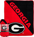 Northwest NCAA Georgia Bulldogs Micro Raschel Throw Blanket – 46" x 60" – Halftone Design – Soft Warm Stadium Blanket