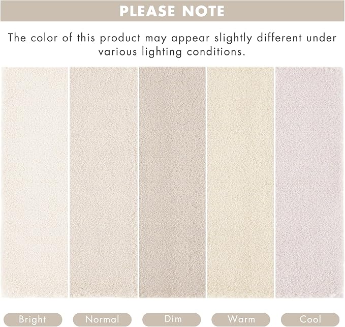 Madison Park Marshmallow Super Soft Toilet Rug, Contour, Natural | Non slip Backing, Spa Quality Luxurious Plush Bath Rug for Bathroom, Quick Dry, OEKO TEX, U Shaped