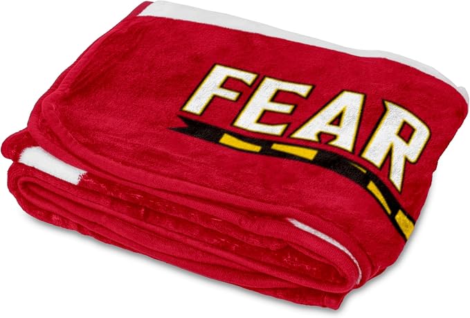 Logo Brands NCAA Raschel Throw Blanket – 50 x 60 Soft Fleece Blanket, Officially Licensed Collegiate Design, Cozy Throw for Tailgating, Game Day, & Home Décor