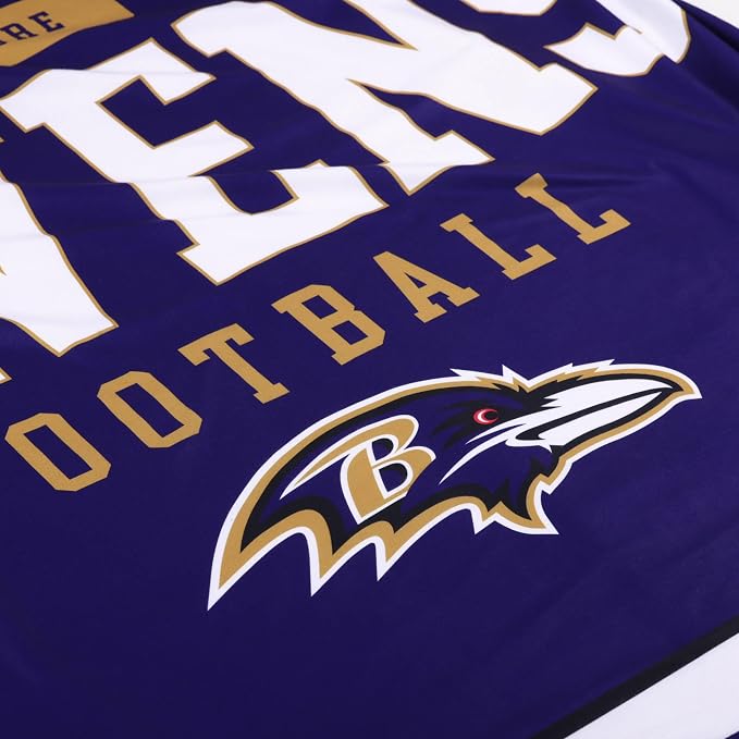 FOCO Baltimore Ravens NFL Team Property Of Sherpa Fleece Blanket