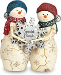 Pavilion Gift Company BirchHeart Snowman Pair, Reads Special Friends, 4.5-Inch, Color Pillow429, Size Pillow429