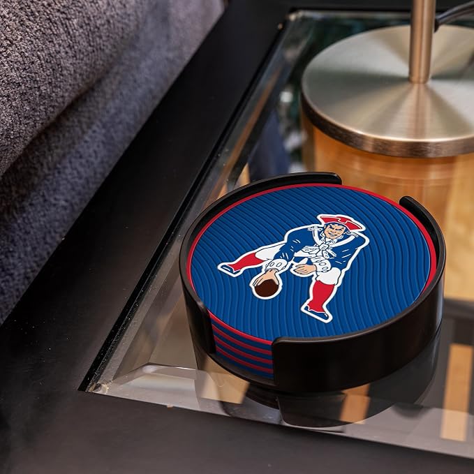 Rico Industries NFL Football Classic Favorites: PVC Coaster Set (4-Pack)