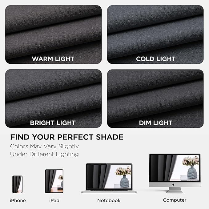 Joydeco Blackout Curtains 95 Inch for Bedroom, Thermal Insulated 52 x 95 Long Curtains & Drapes 2 Burg, Room Darkening Grommet Drapes for Living Room Window, 2 Panels Set