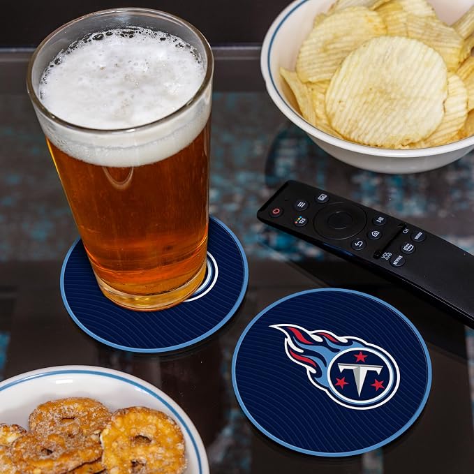 Rico Industries NFL Football Classic Favorites: PVC Coaster Set (4-Pack)