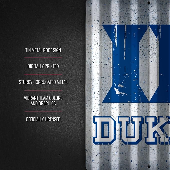 Rico Industries NCAA 12" X 16" Tin Metal Roof Sign
