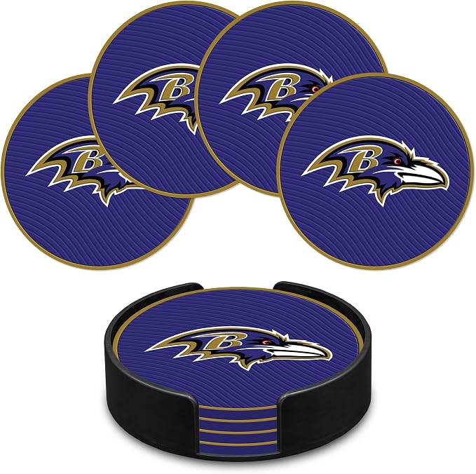 Rico Industries NFL Football Classic Favorites: PVC Coaster Set (4-Pack)