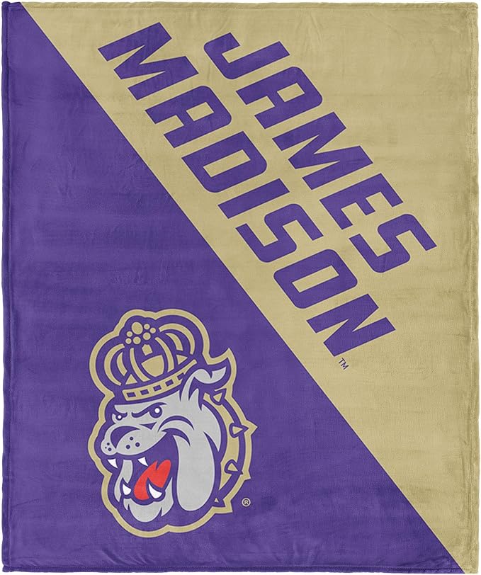 Northwest NCAA Silk Touch Throw Blanket, Ultra Soft Plush Polyester, Lightweight Warm Decorative Fan Gift, 46 x 60 in