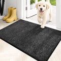 PURRUGS Dirt Trapping Door Mat 20" x 31.5", Non-Slip Machine Washable Entryway Rug, Dog Doormat, Indoor Front Door Mat, Super Absorbent Entry Rug for Muddy Shoes & Paws, Charcoal