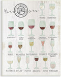 Wine Glasses Chart Kitchen, 13 x 19 Inch Mounted Print on Wall Plaque | Stupell Industries | 13 x 19 Inches, Easy to Hang and Sturdy, Made in USA, by Lil' Rue