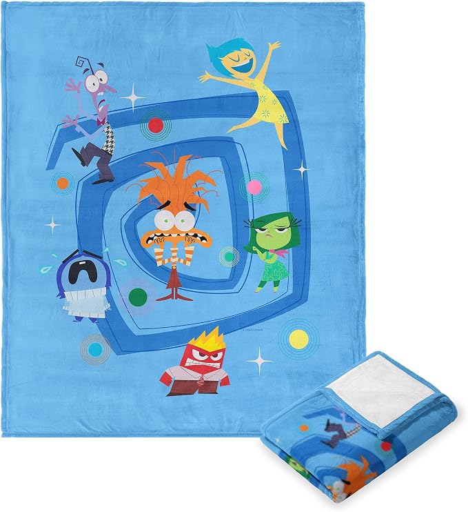 Disney's Inside Out 2, Spiraling Out, Silk Touch Throw Blanket, 50 x 60 Inches