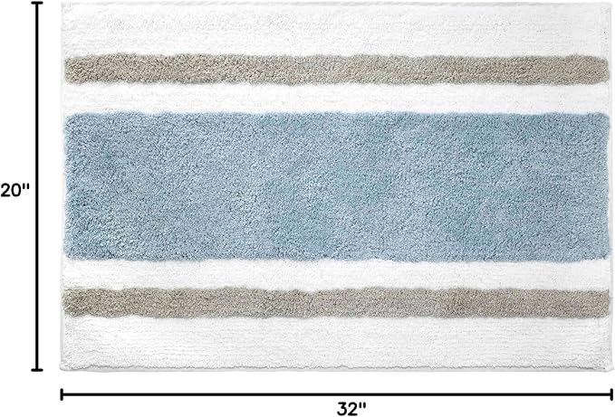 Izod - Bathroom Rug 20x32, Soft, Non-Slip & Absorbent Cotton | Soft & Absorbent Cotton, Non-Slip Backing, Plush Comfort, Machine Washable, Everyday Bathroom Use