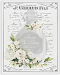 French White Bath Soap Floral, 30 x 40 Inch Canvas Wall Art | Stupell Industries · By Lettered and Lined · Ready to hang · Elegant bath and laundry decor · Made in USA