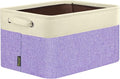 BALEINE 1 Pack Fabric Closet Storage Bins for Shelves, Linen Closet Organizers and Storage, Decorative Baskets for Organizing, Shelf, Clothes, Home, Office (Lavender, 15''x11''x9.5'')