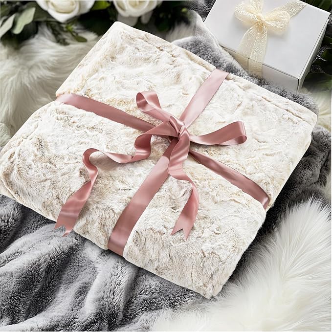 Madison Park Zuri Ultra Soft Faux Fur Twin Blanket Reversible, Snow Leopard | All Season, Ultra Soft, Breathable Fabric for Bed or Couch, Lightweight, Plush, OEKO-TEX Certified
