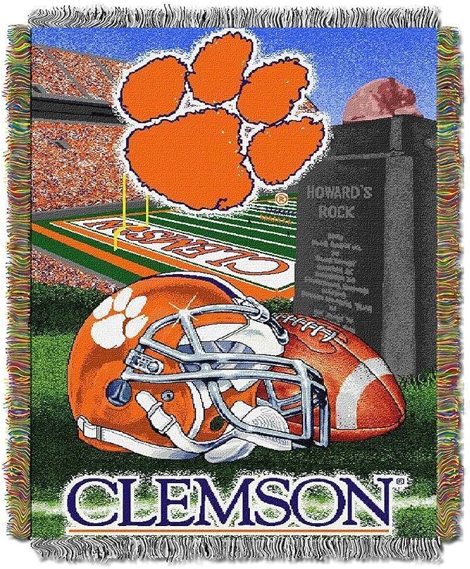 Officially Licensed NCAA "Home Field Advantage" Woven Tapestry Throw Blanket, 48" x 60", Multi Color