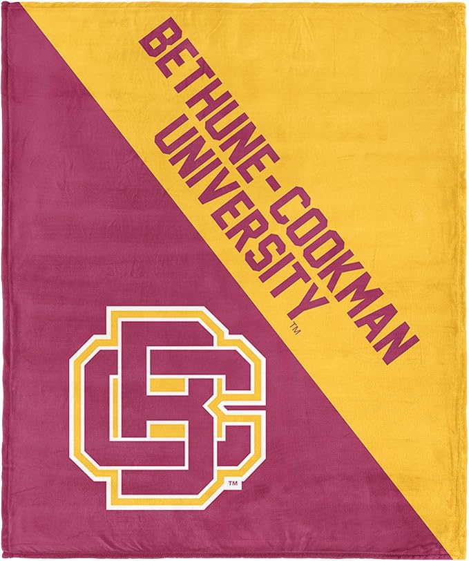 Northwest NCAA Silk Touch Throw Blanket, Ultra Soft Plush Polyester, Lightweight Warm Decorative Fan Gift, 46 x 60 in