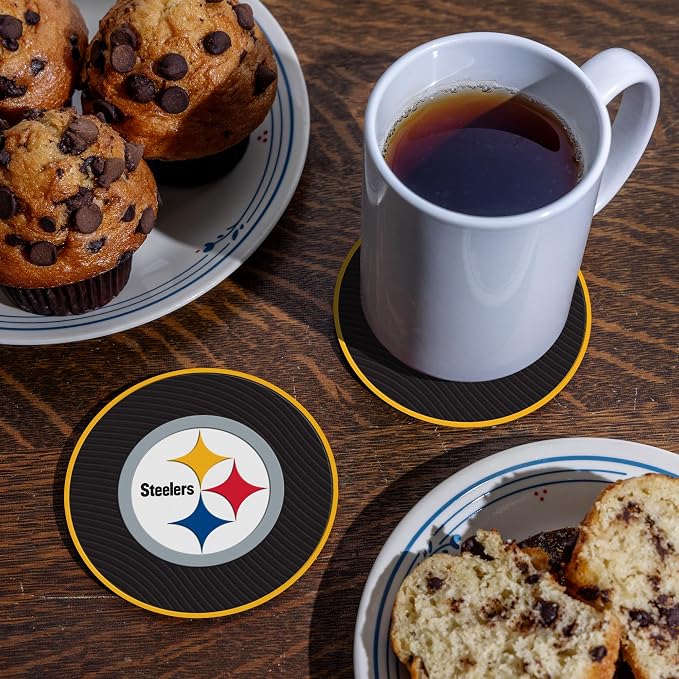 Rico Industries NFL Football Classic Favorites: PVC Coaster Set (4-Pack)