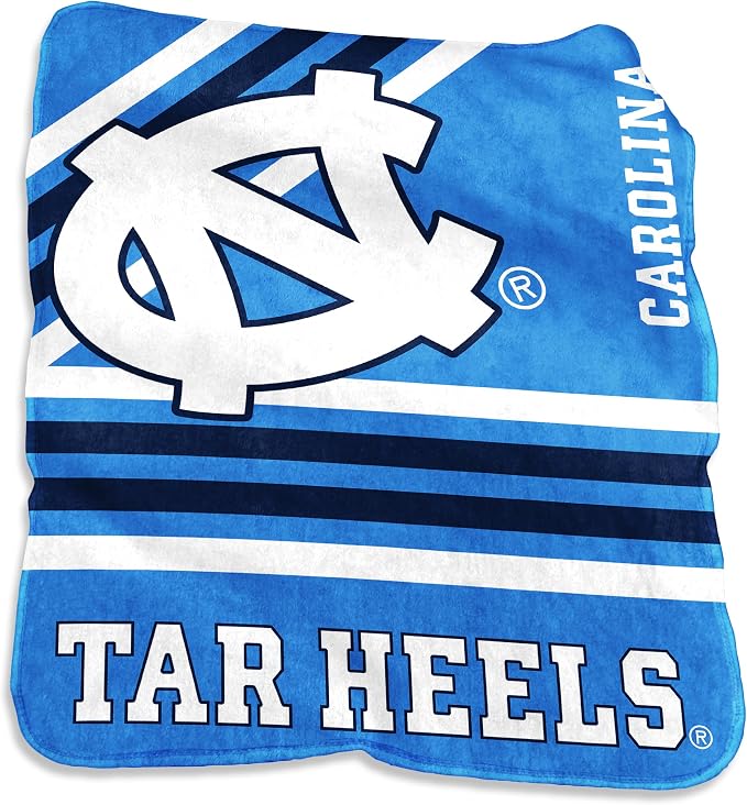 Logo Brands NCAA Raschel Throw Blanket – 50 x 60 Soft Fleece Blanket, Officially Licensed Collegiate Design, Cozy Throw for Tailgating, Game Day, & Home Décor
