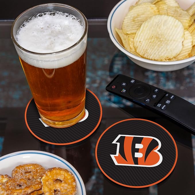 Rico Industries NFL Football Classic Favorites: PVC Coaster Set (4-Pack)