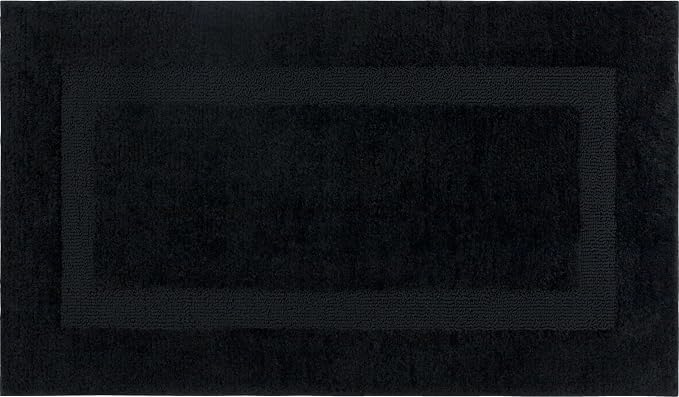 Mohawk Home Prestige Casual Solid Black 2' X 3' 4" Bath Mat Perfect for Bathroom