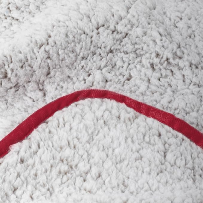 Logo Brands NCAA Frosty Fleece Blanket (50" x 60") – Soft & Warm Sherpa Material with Team Logo, Team Color Trim, Great Gift for Alumni & Students