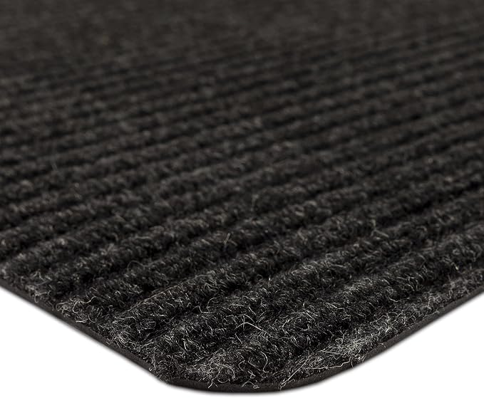 Mohawk Home Utility Floor Mat Solid Charcoal Grey (1'6" x 2'6") Perfect for Garage, Entryway, Porch, and Laundry Room