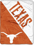 NORTHWEST NCAA Texas Longhorns Micro Raschel Throw Blanket – 46 x 60 Inches – Halftone Design (Pack of 6)