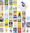 NobleWorks - 36 Assorted Funny Mixed Occasions Cards Box Set with Envelopes - Humor Get Well, Blank Bulk Greeting Card Variety Pack (36 Designs, 1 Each) - Mixed Messages AC9145XXG-B1x36