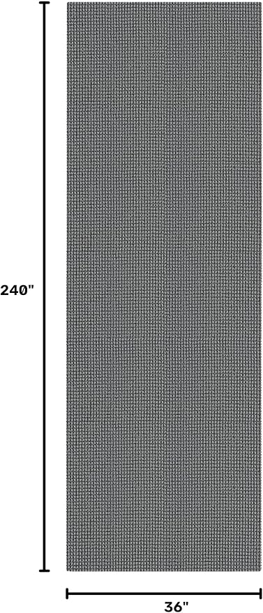 IOHOUZE Washable Exrea Long Hallway Runner Rug 3x20 Non Slip Rubber Backed Kitchen Runner Entryway Runner Indoor, Woven Rugs Floor Carpet for Kitchen Hall Entryway Stair, Dark Grey