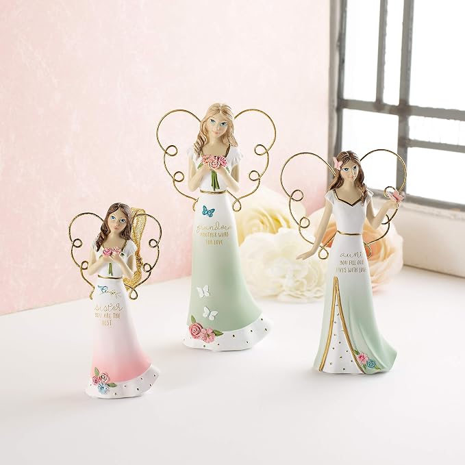 Pavilion Gift Company Grandma Another Word for Love-6.5 Inch Collectible Angel Figurine, Blue