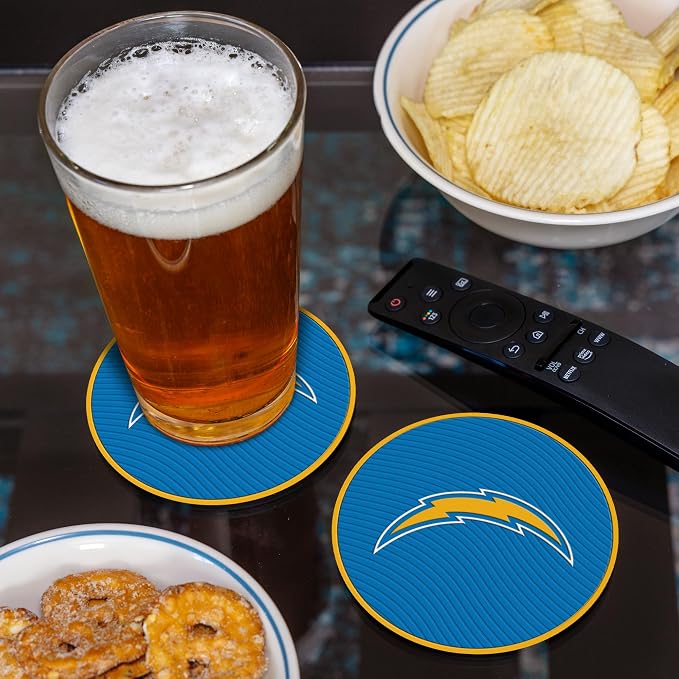 Rico Industries NFL Football Classic Favorites: PVC Coaster Set (4-Pack)