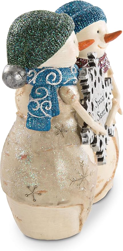 Pavilion Gift Company Special Sisters 4.5" Double Snowman Figurine, Pest Repeller v.450