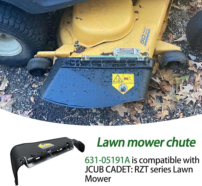 631-05058 Mower Discharge Chute Assembly/Side Chute Compatible with CUB Cadet RZT 50 54 S L54 L50 Lanw Mower