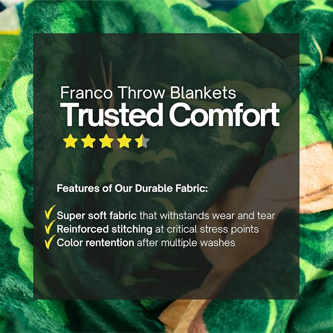 Swapped Movie Kids Throw Blanket, 46 in x 60 in, Soft Cozy Decorative Blanket for Couch, Bed, or Gaming Room (Officially Licensed Product) by Franco