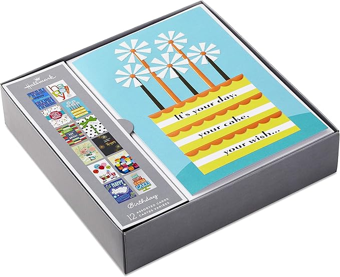 Hallmark All Occasion Handmade Boxed Set of Assorted Greeting Cards (Pack of 24) Assorted Birthday Greeting (12 Cards and Envelopes)