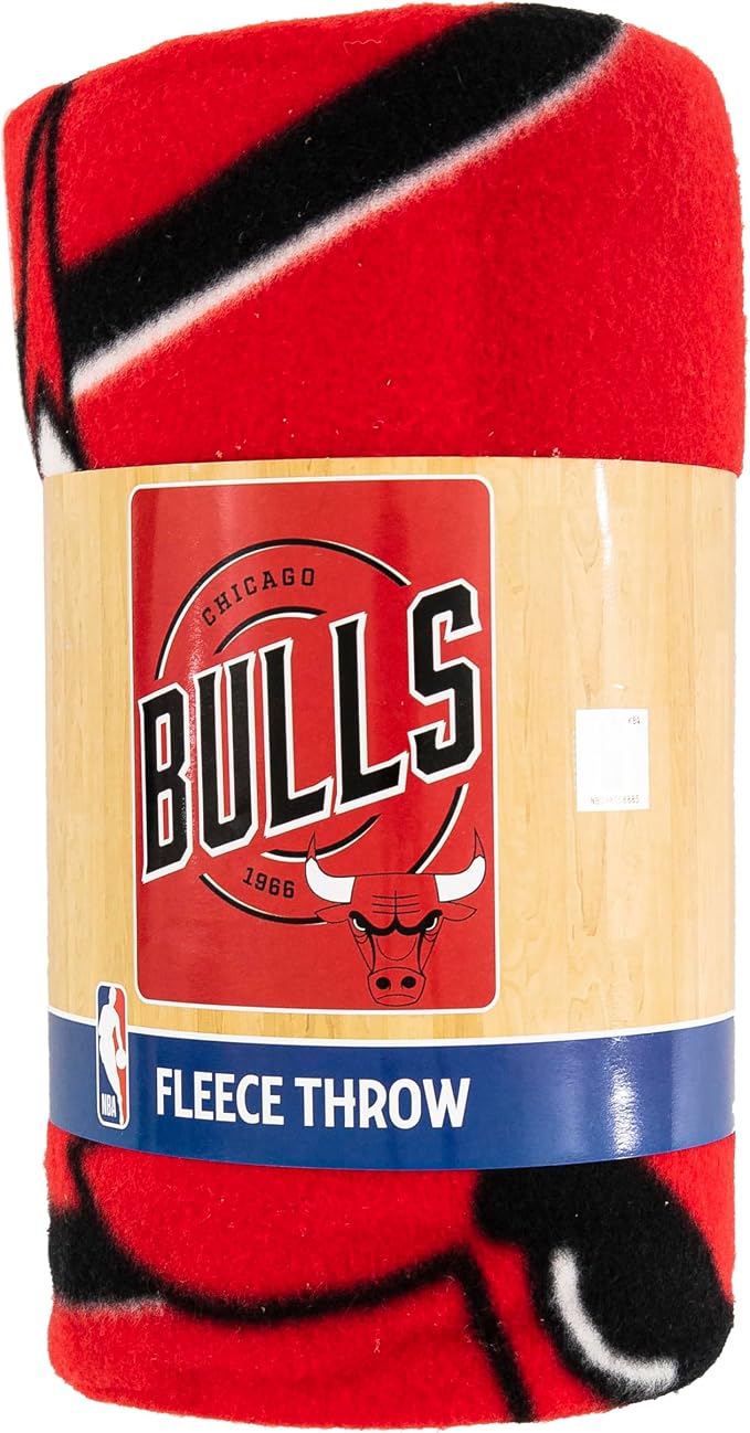 Northwest NBA Chicago Bulls Unisex-Adult Fleece Throw Blanket, 50" x 60", Campaign