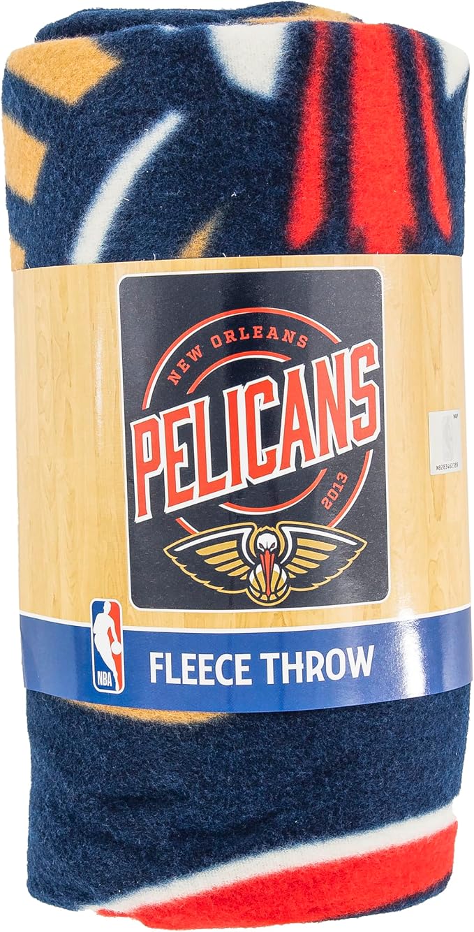 Northwest NBA New Orleans Pelicans Unisex-Adult Fleece Throw Blanket, 50" x 60", Campaign